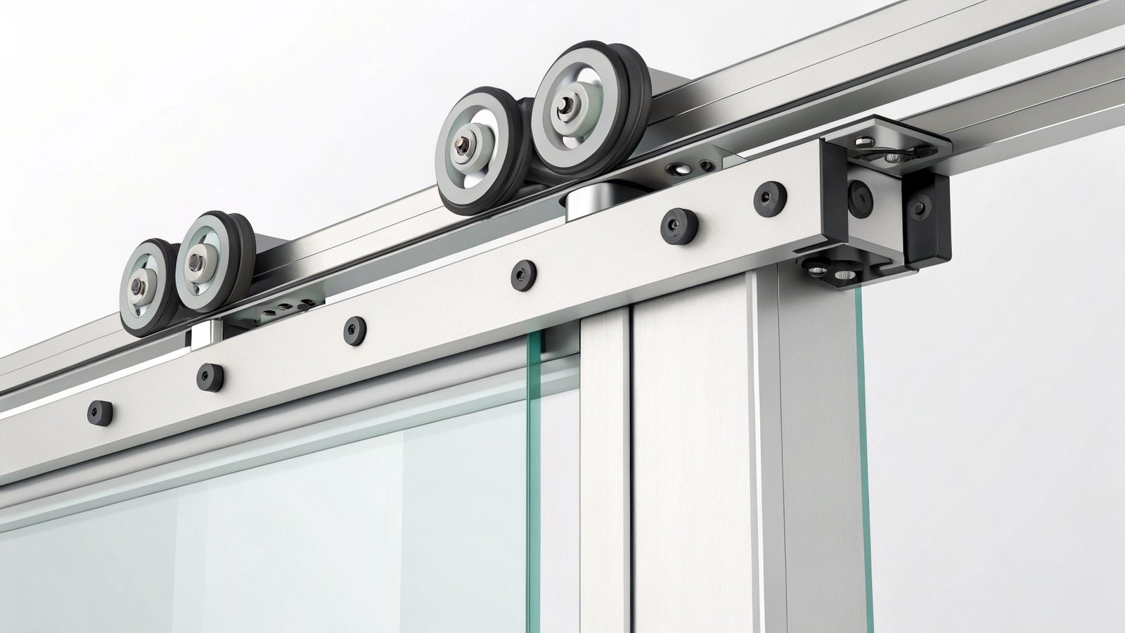 pulley door system components