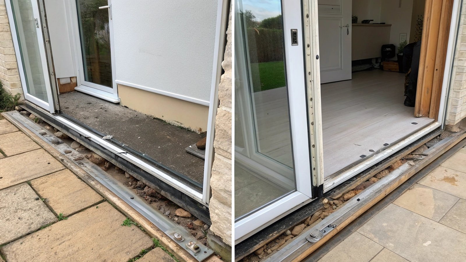 Bad sliding door rollers