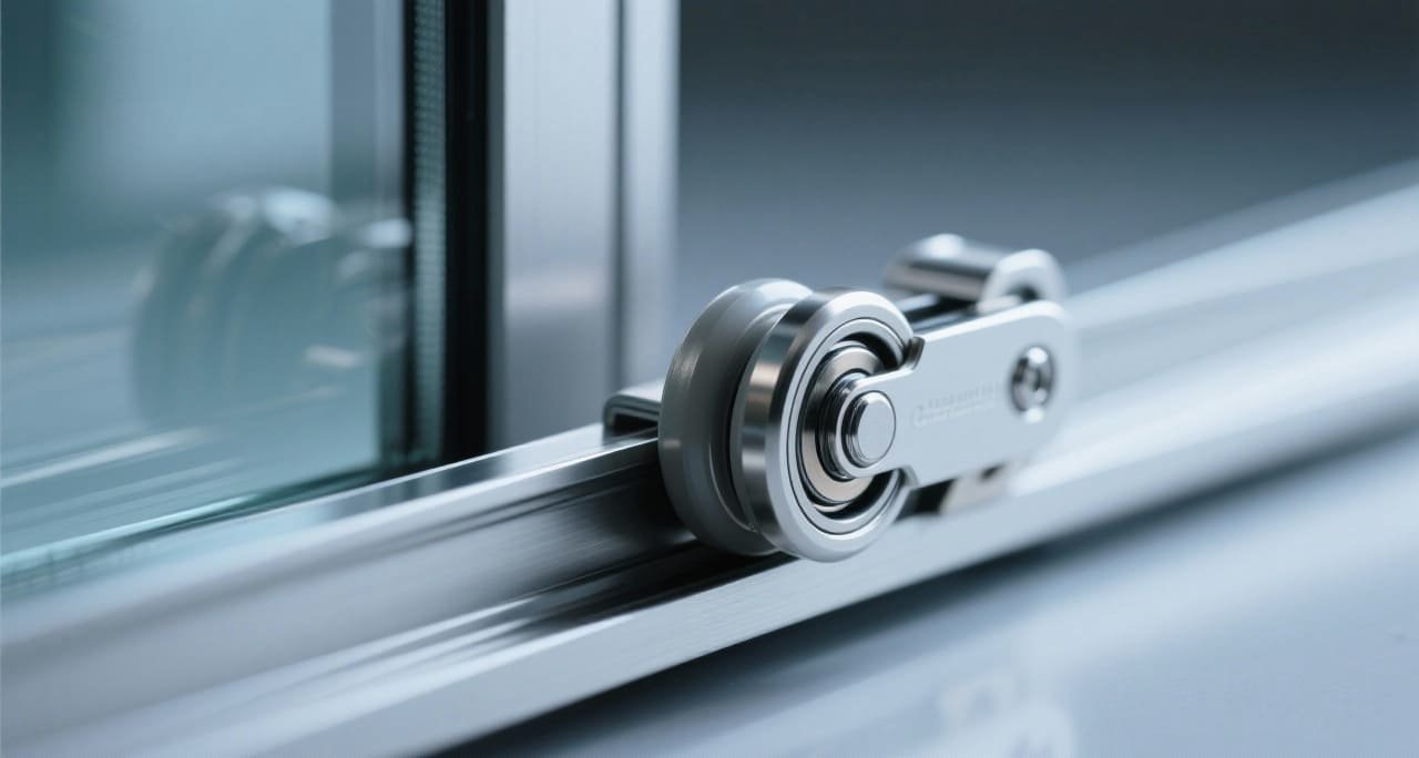 A selection of high-quality glass door and window pulleys