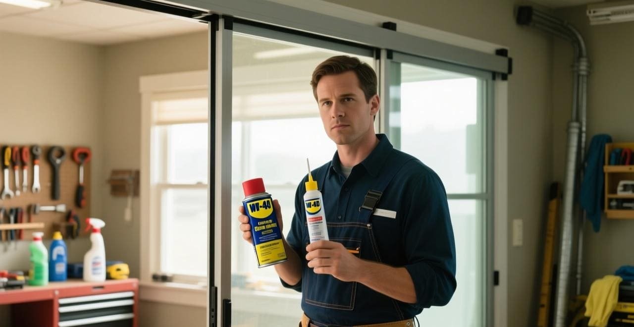 Avoid WD-40 for sliding doors