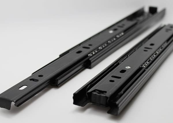 an image comparing a drawer slide and a drawer runner, showing they are the same mechanism