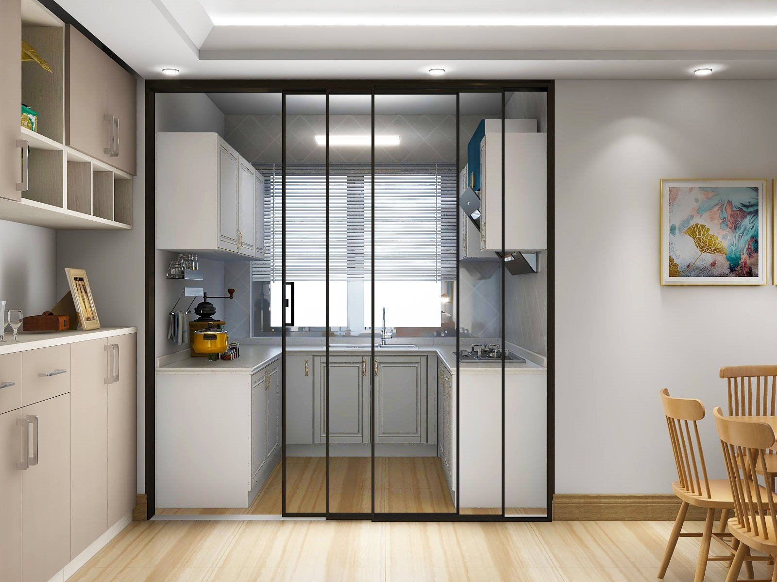 A diagram showing different types of sliding door tracks, including ceiling-recessed and wall-mounted.