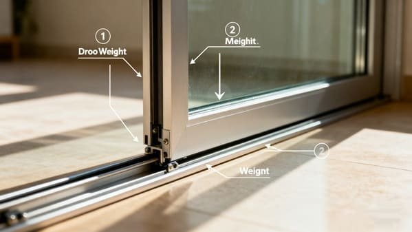 An assortment of different sliding door tracks and rails