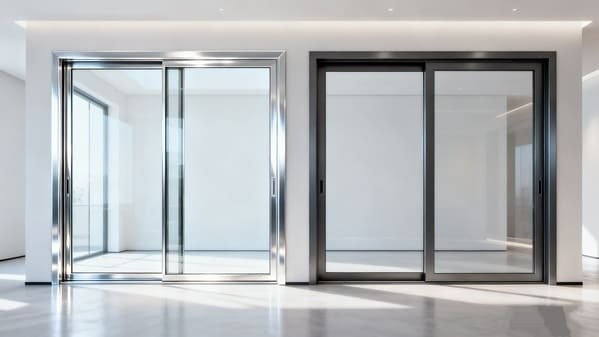 A comparison image showing an aluminum profile next to a mild steel one