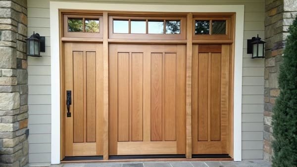 A classic white 5-panel interior door.