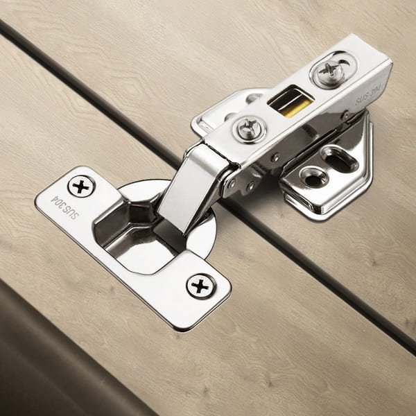 A comparison of different high-quality hinge types side-by-side