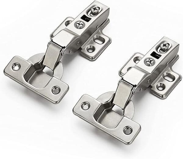 An infographic showing four different hinge styles