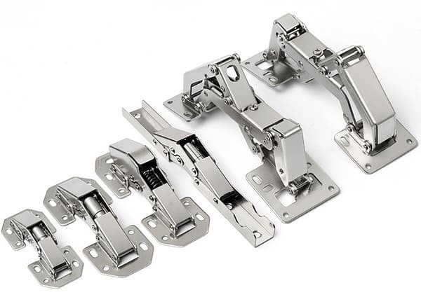 Double action saloon door hinge