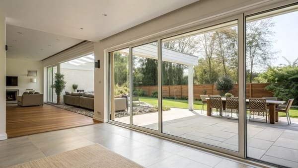 An upscale home with sliding doors showing its increased market appeal