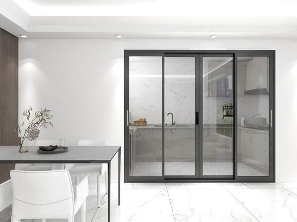 A diagram showing standard sliding glass door dimensions