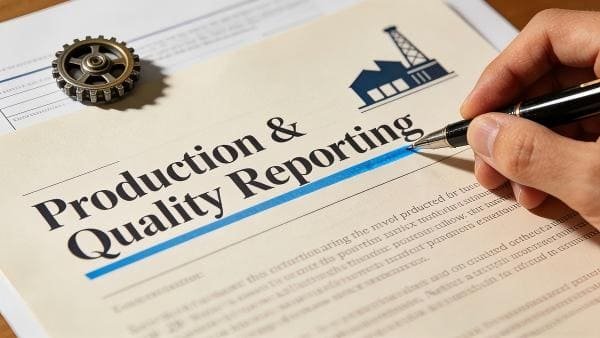 A person signing a contract with a clause for production updates highlighted