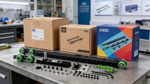 different types of packaging for sliding door rollers